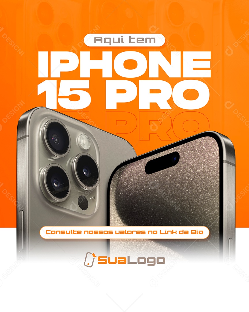 Social Media Eletrônicos Iphone 15 Pro PSD Editável