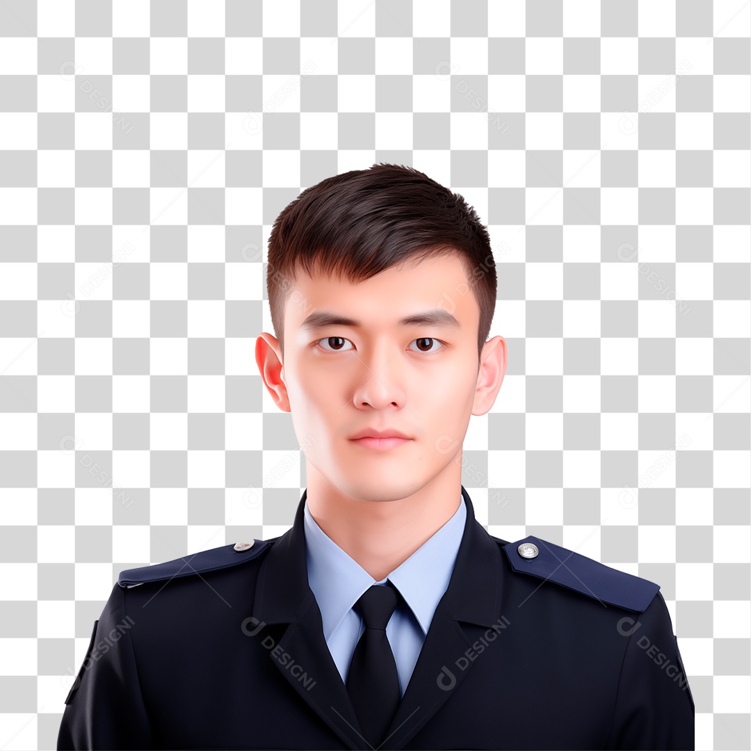 Jovem policial PNG Transparente