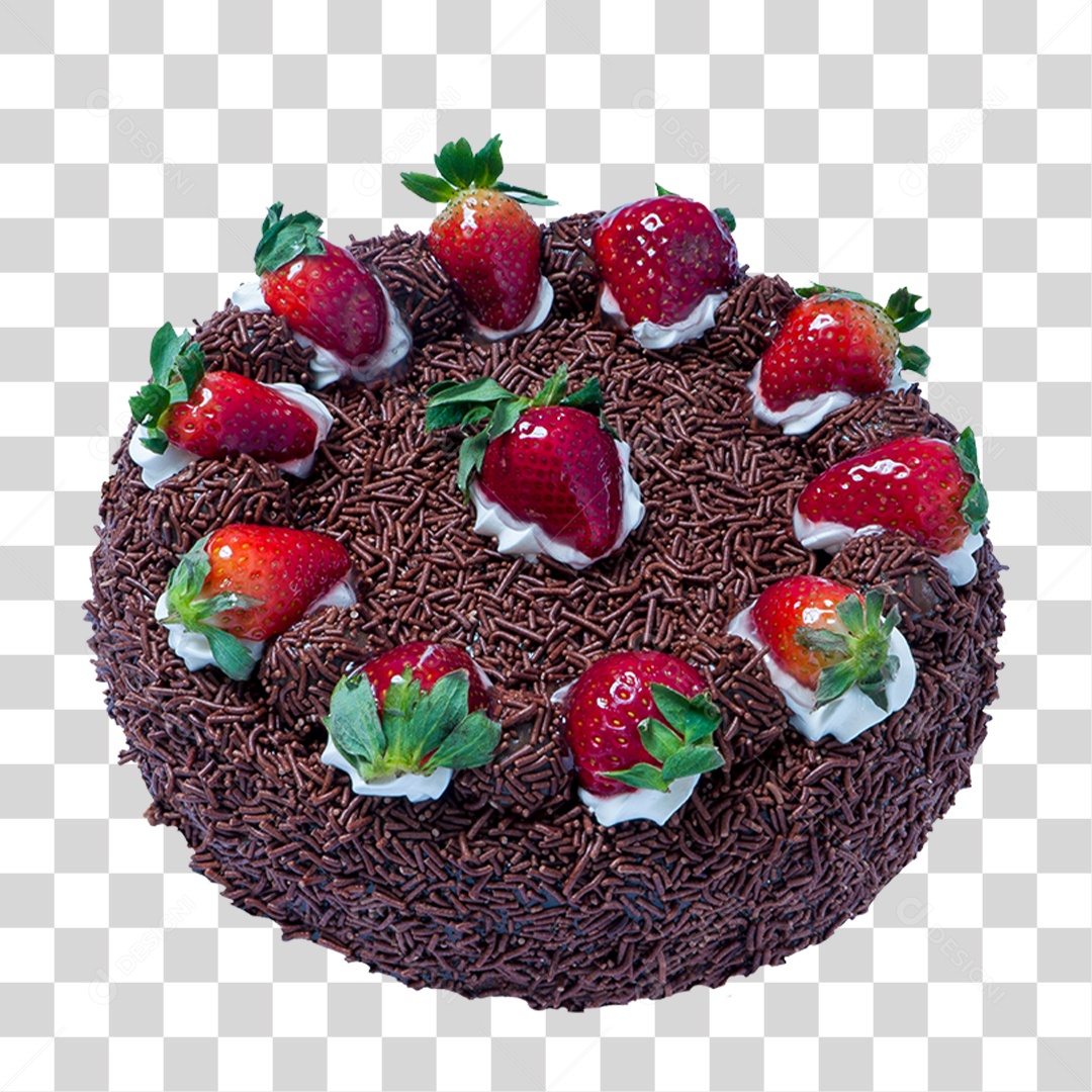 Bolo de Chocolate PNG Transparente