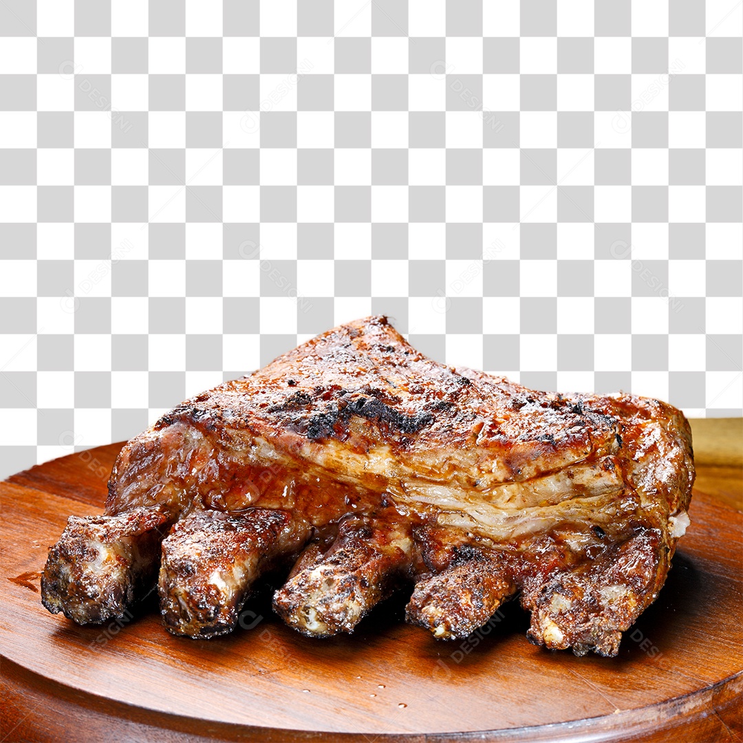 Costela Grelhada PNG Transparente