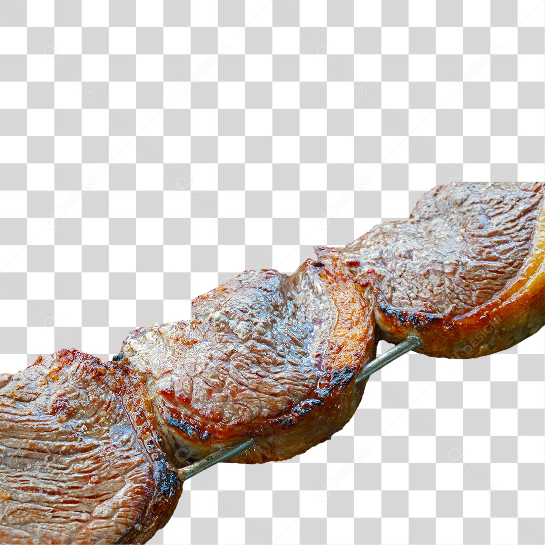 Espetinho de Carne PNG Transparente