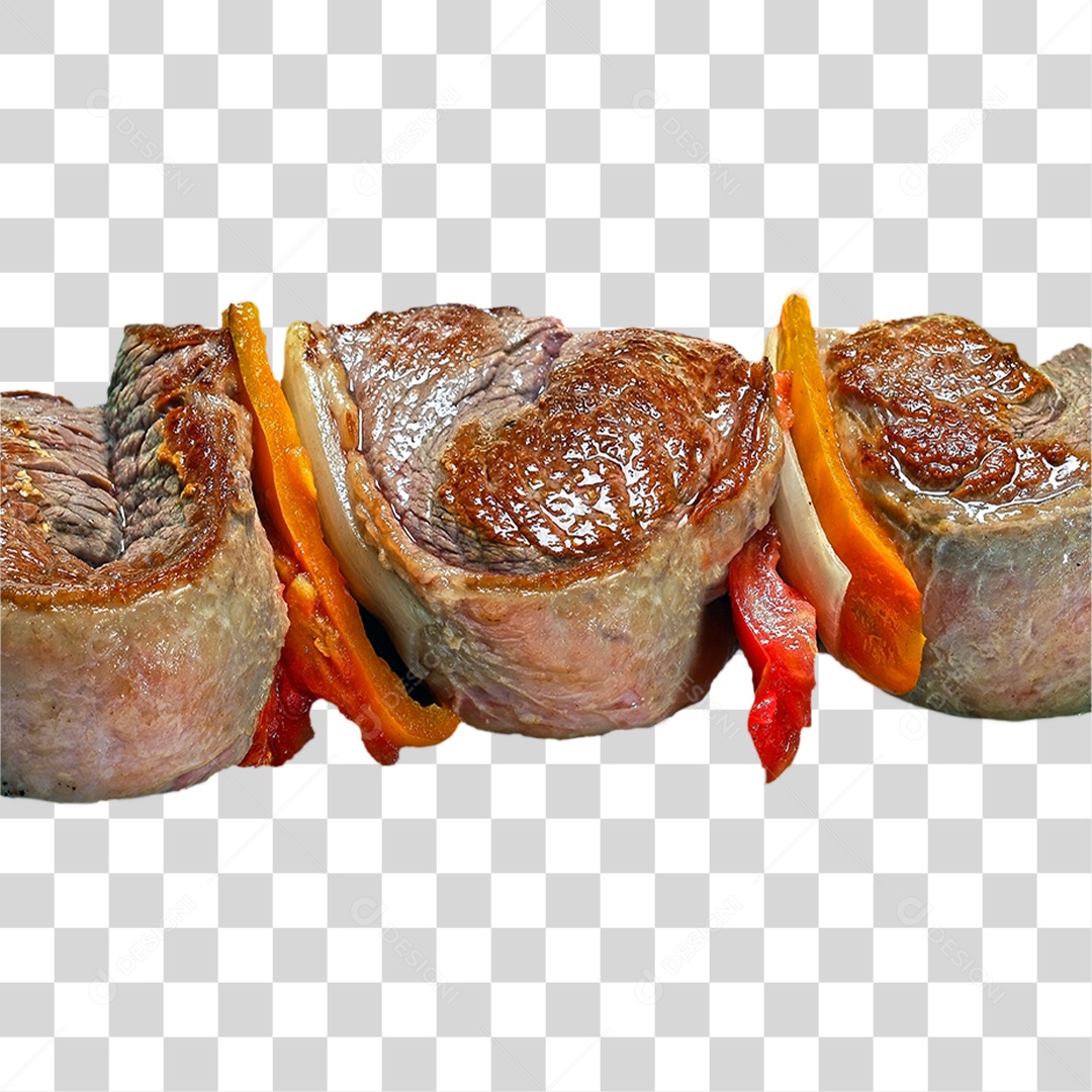 Espetinho de Carne PNG Transparente