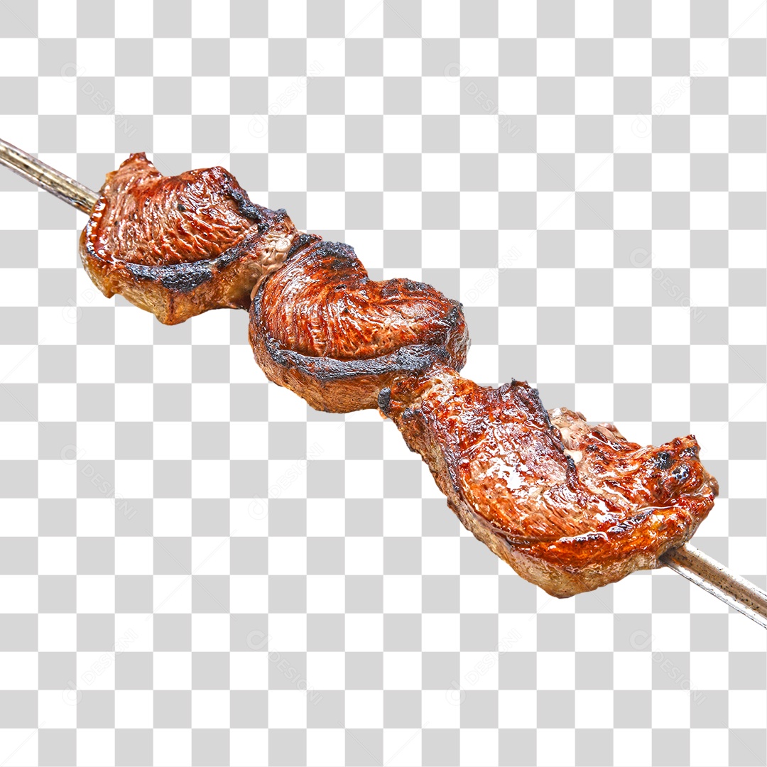 Espetinho de Carne PNG Transparente