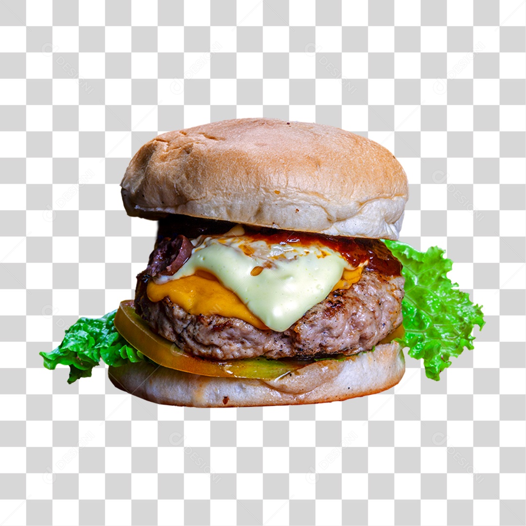 Hambúrguer PNG Transparente