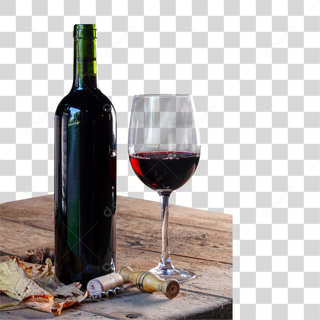 Garrafa de Vinho PNG Transparente