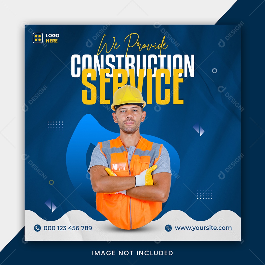 Construtora Social Media PSD Editável