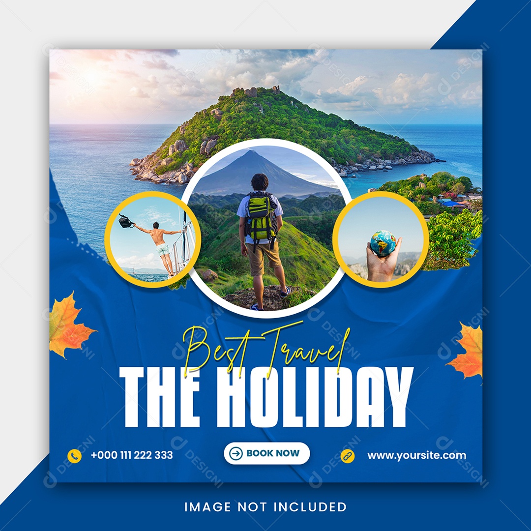 Agência de Viagem Social Media PSD Editável