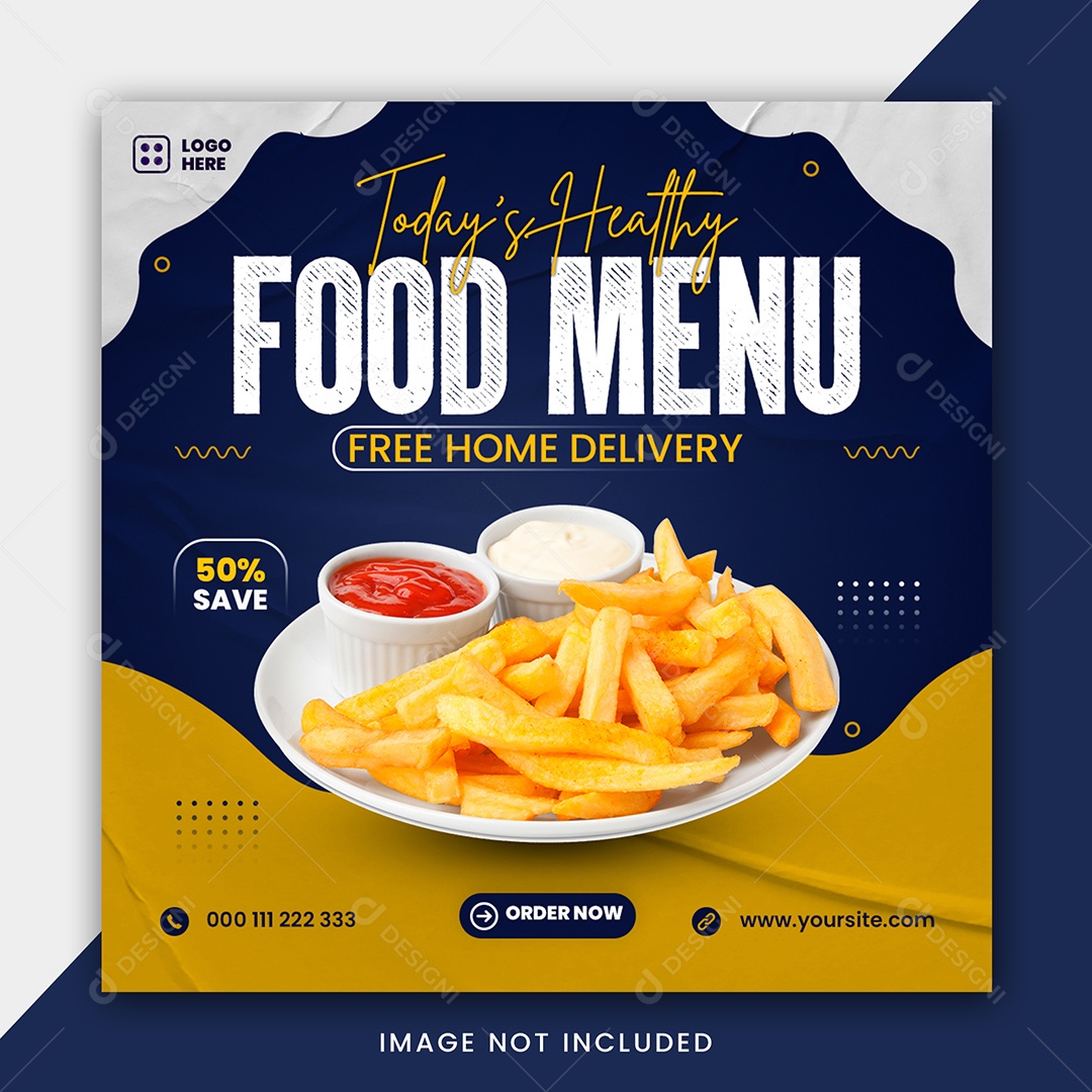 Food Menu Comida PSD Editável