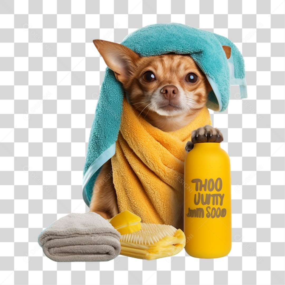 Cachorro Animal de Estimação Tomando Banho PNG Transparente