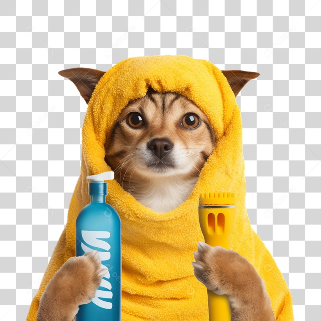 Cachorro Animal de Estimação Tomando Banho PNG Transparente