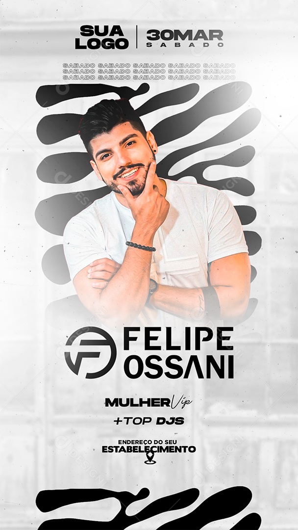 Story Flyer Sertanejo Felipe PSD Editável