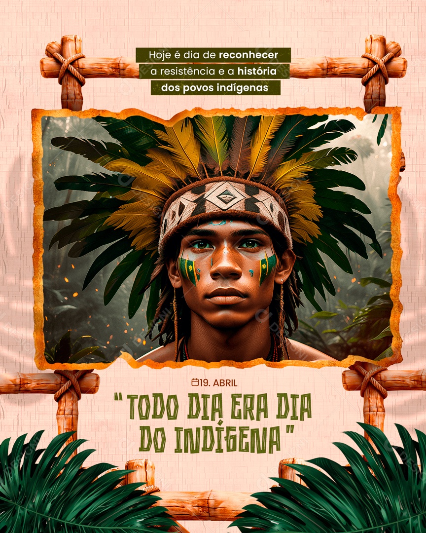 Indian Day April 19 Recognize Resistance and History Social Media Editable PSD