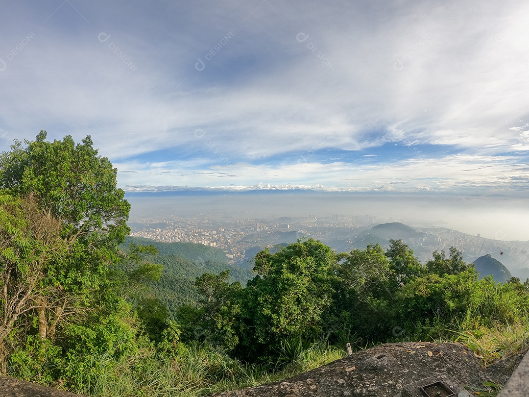 Vista do alto do Morro do Corcovado