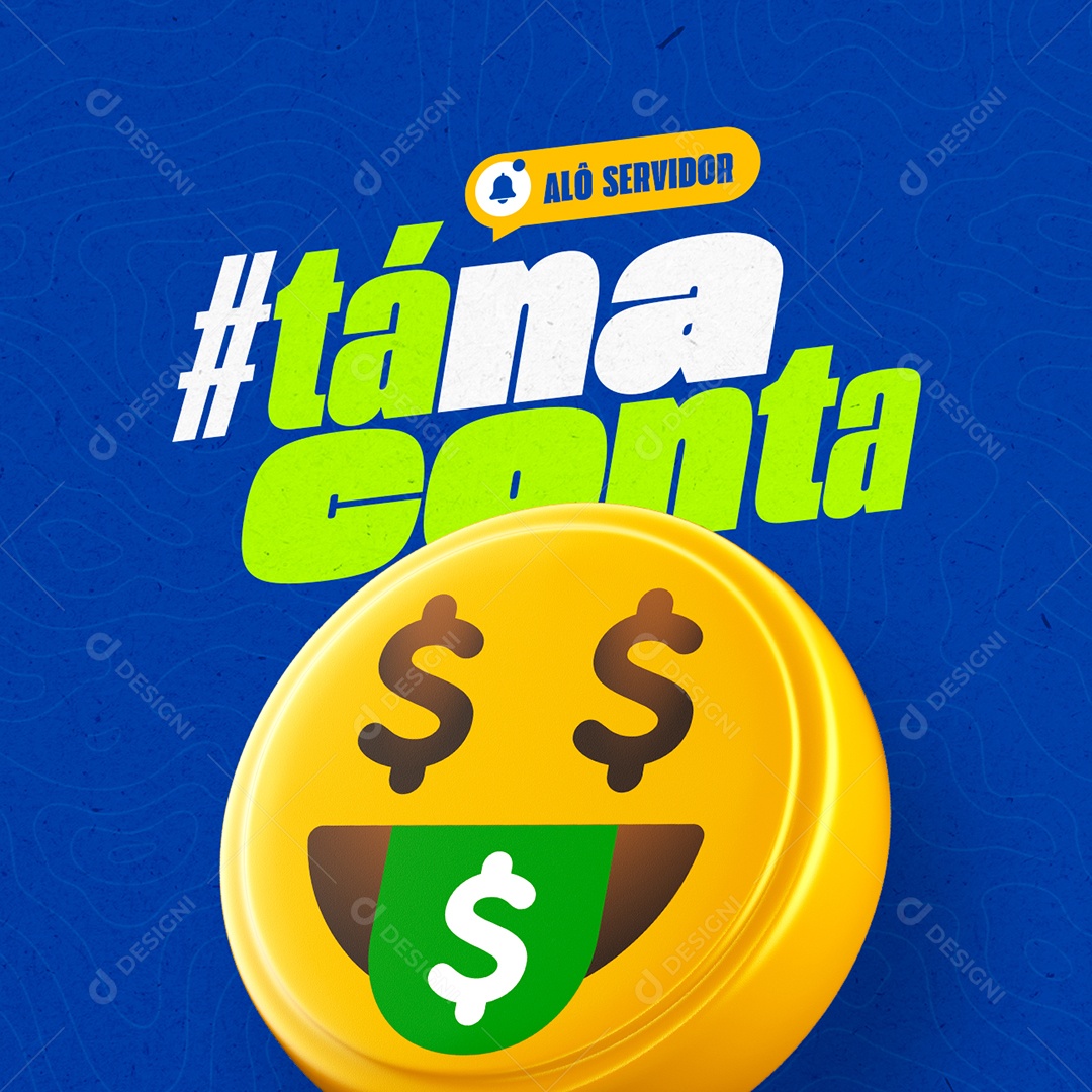 Prefeitura Pagamentos Alô Servidor Tá na Conta Social Media PSD Editável