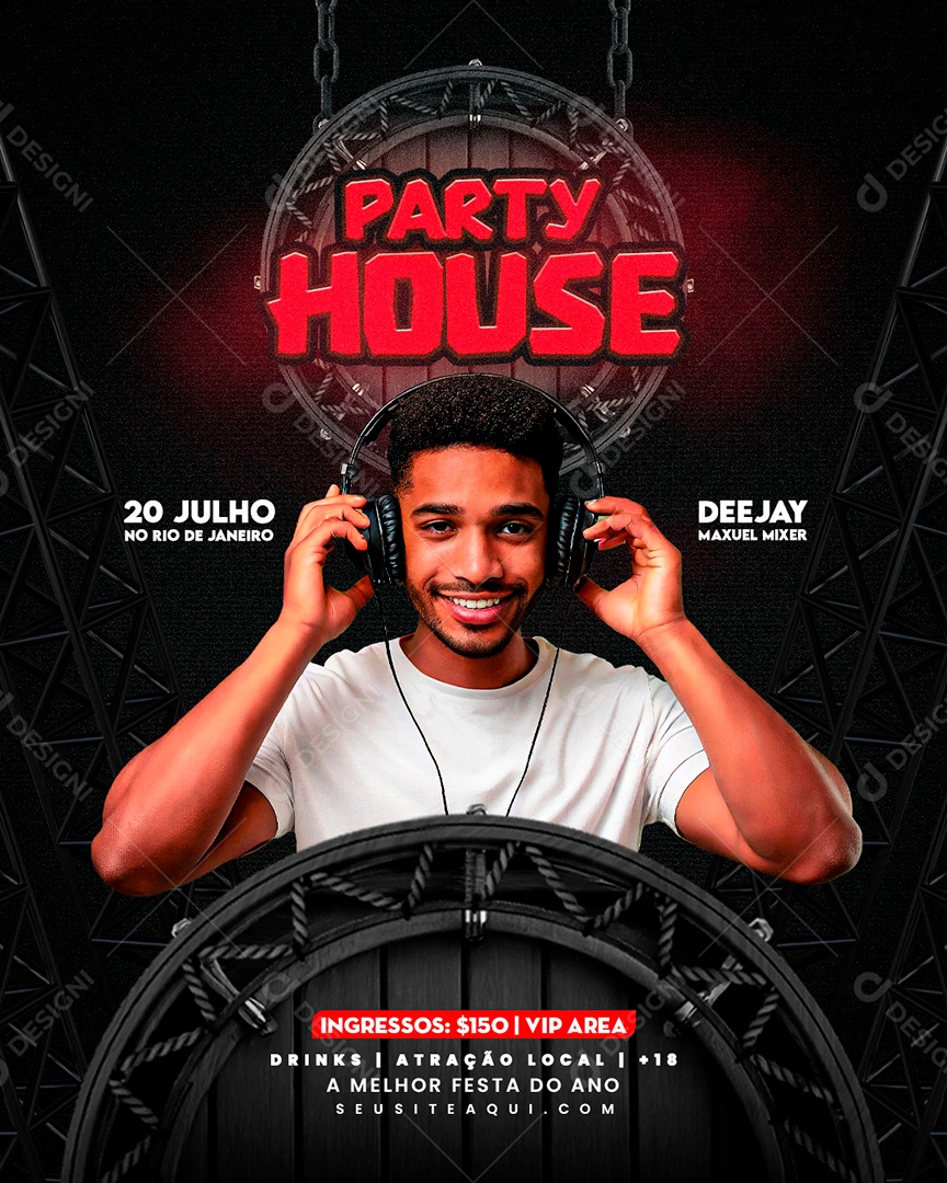 Flyer Para Eventos e Shows Profissional Editável