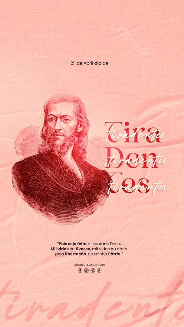 Story Dia de Tiradentes 21 de Abril Social Media PSD Editável