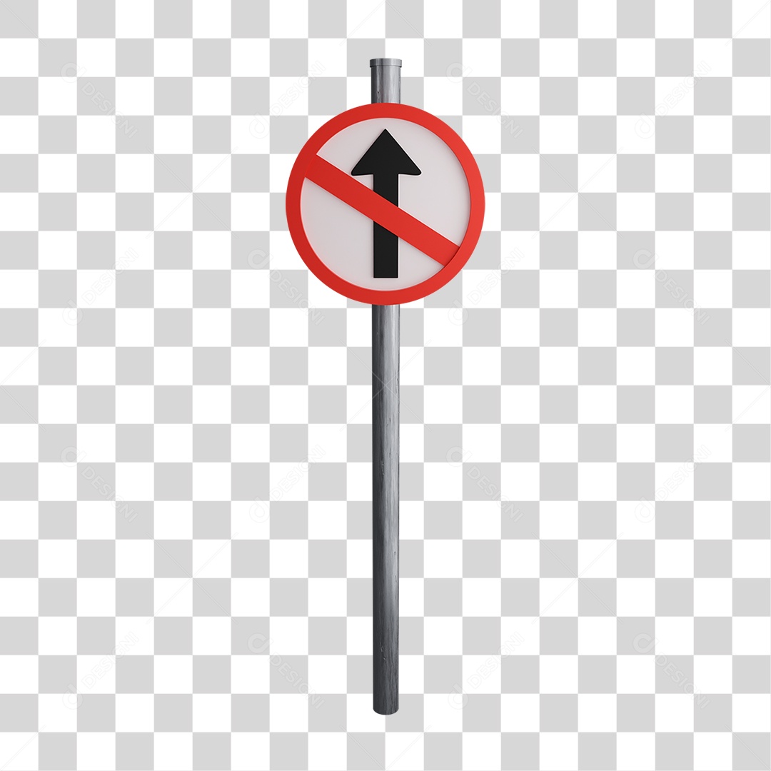 Placa Proibido Subir PNG Transparente