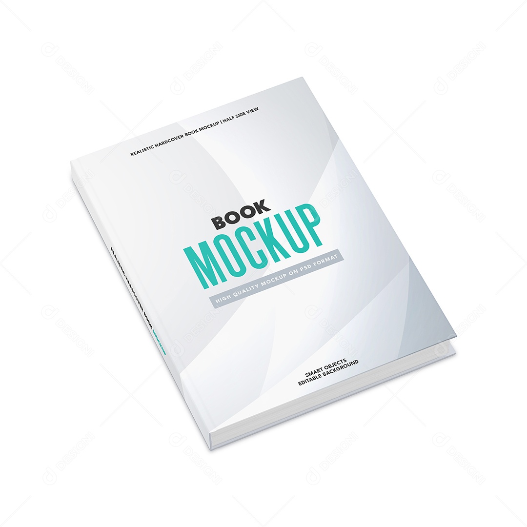 Livro de Capa Dura PSD Editável Mockup