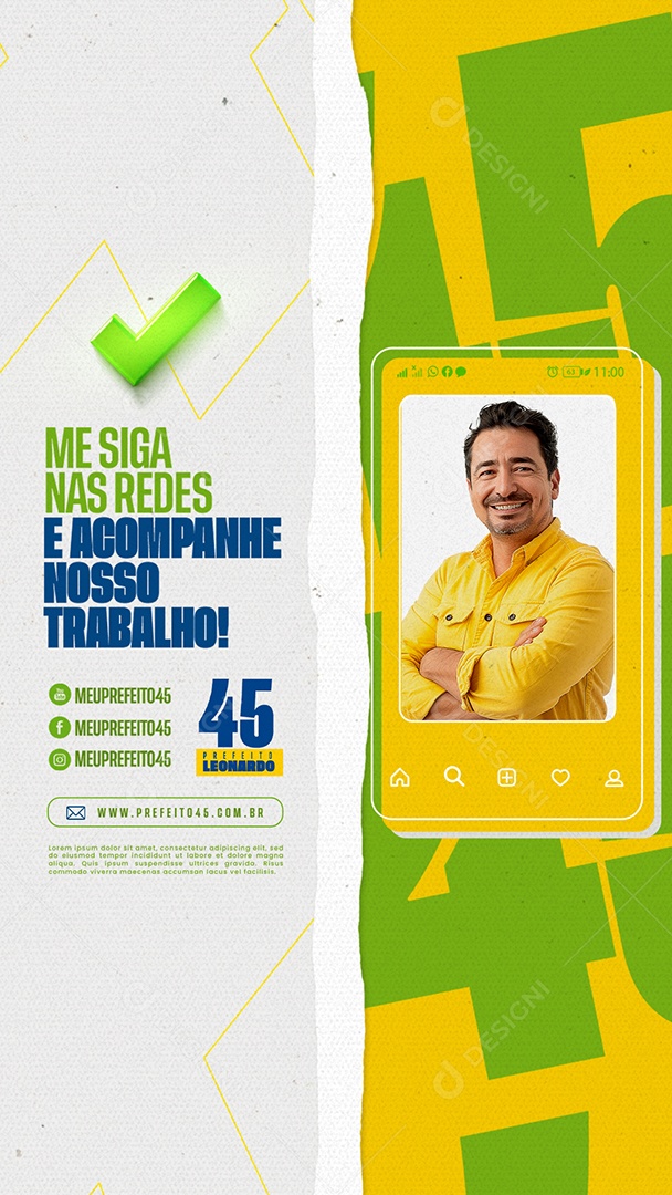 Story Me Siga nas Redes e Acompanhe nosso Trabalho Social Media PSD Editável