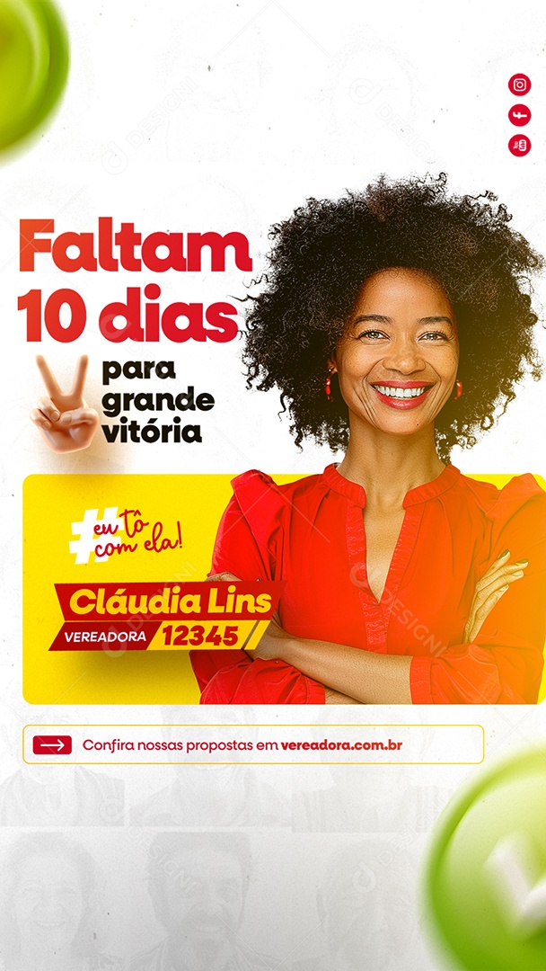 Story Faltam 10 Dias para Grande Vitória Social Media PSD Editável