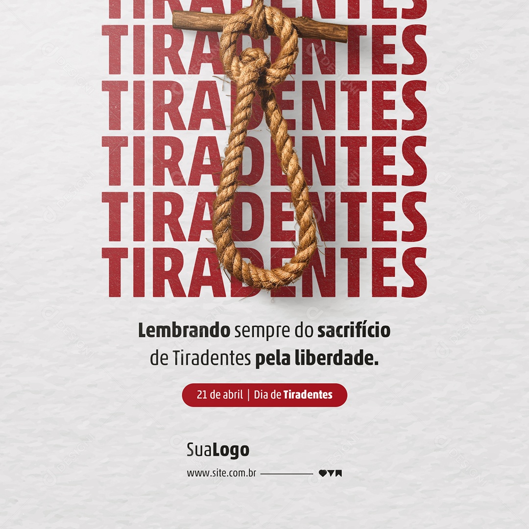 Social Media Dia de Tiradentes 21 de Abril PSD Editável