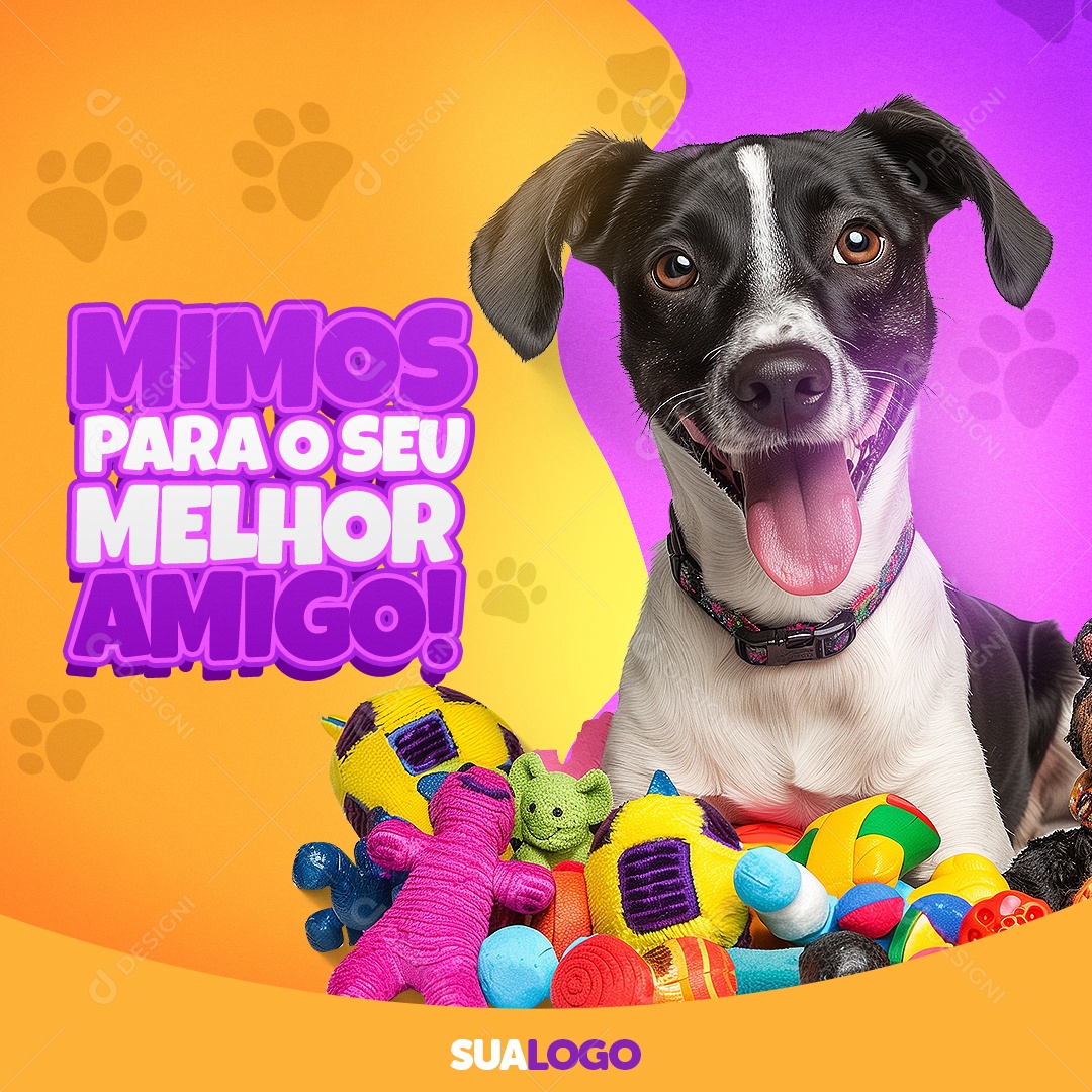 Pet Shop Mimos Para o Seu Melhor Amigo Social Media PSD Editável