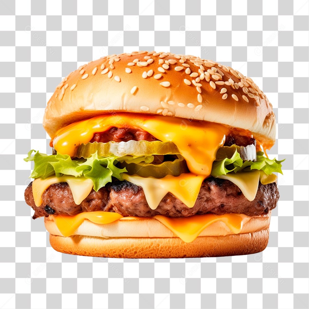 Hambúrguer PNG Transparente