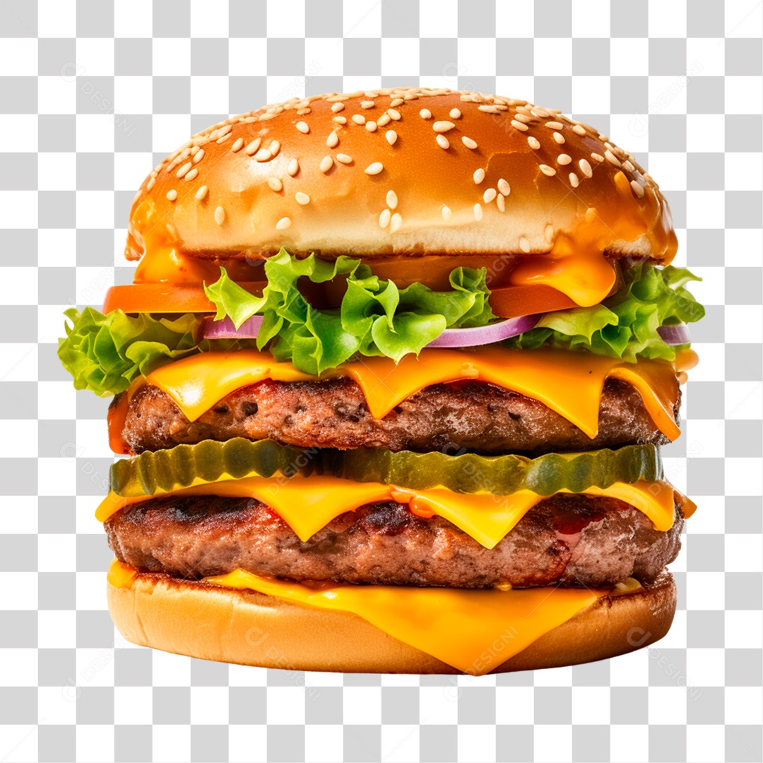 Hambúrguer PNG Transparente