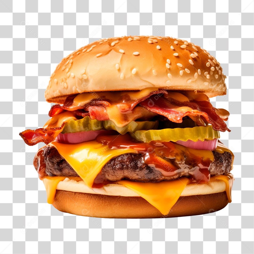 Hambúrguer PNG Transparente