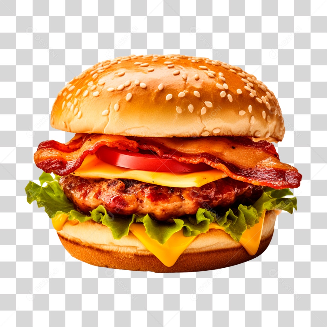 Hambúrguer PNG Transparente