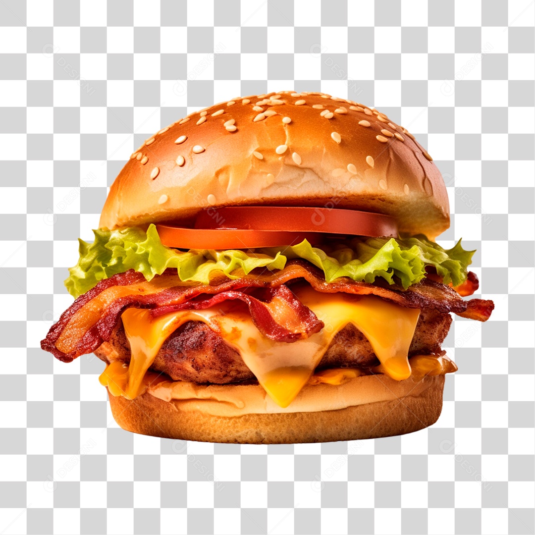 Hambúrguer PNG Transparente