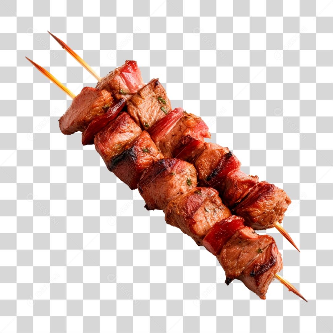 Espetinho de Carne PNG Transparente