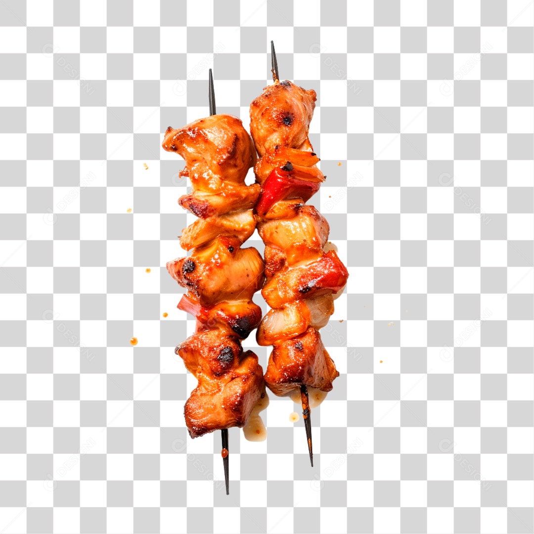 Espetinho de Frango PNG Transparente