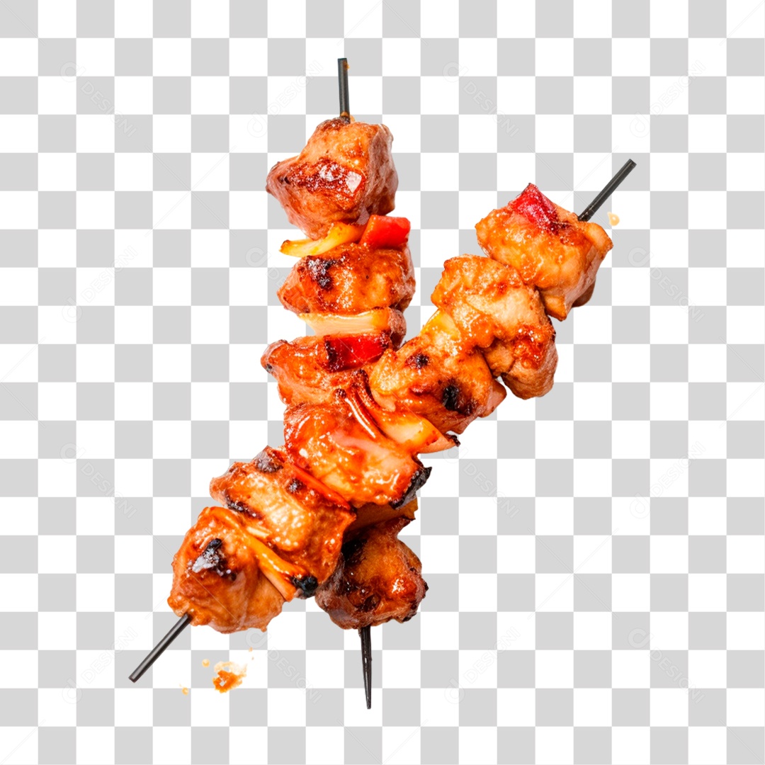 Espetinho de Frango PNG Transparente
