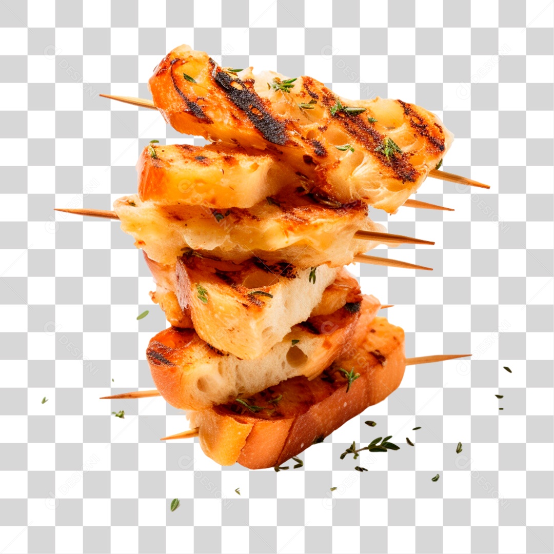 Espetinho de Queijo PNG Transparente