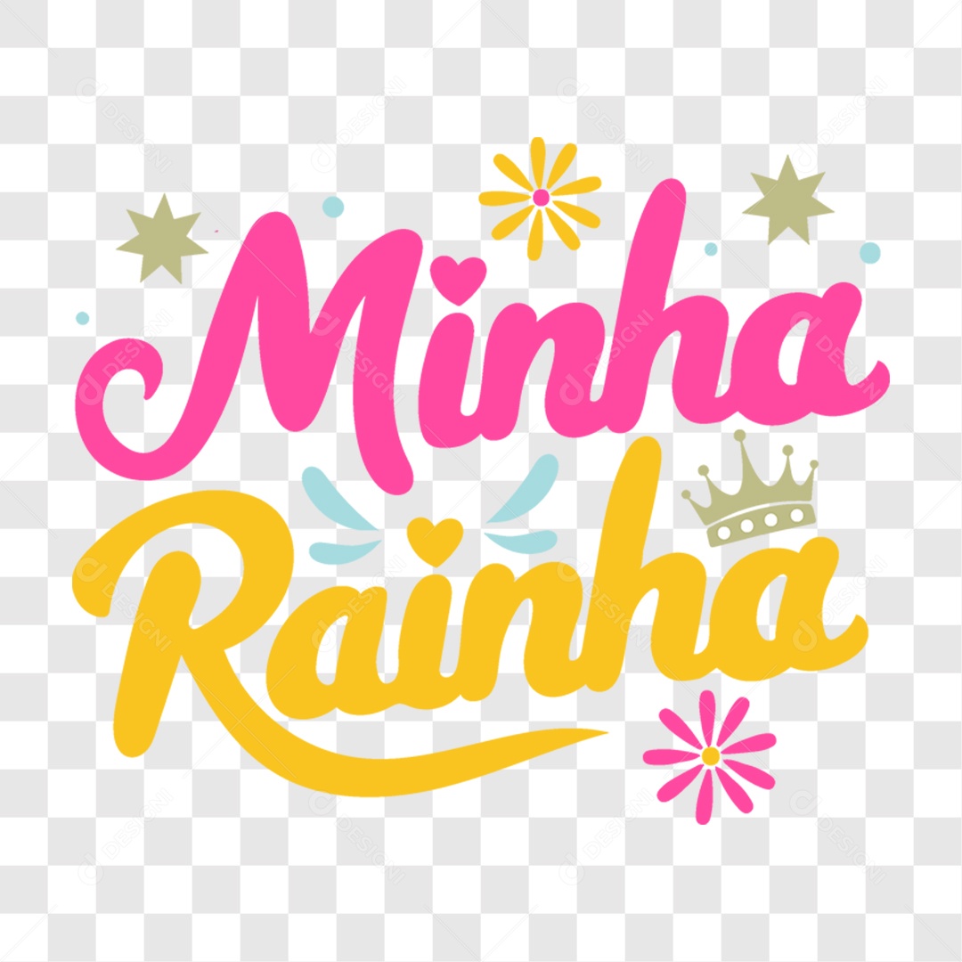 Lettering Dia das Mães PNG