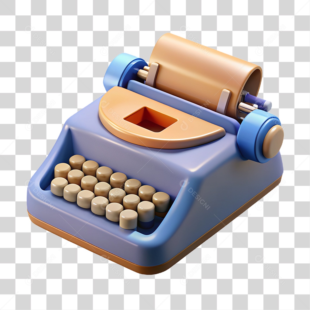 Maquina de Escrever PNG Transparente