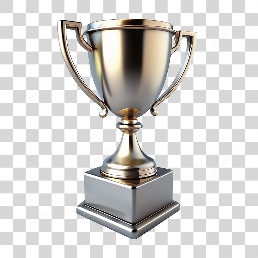 Troféu de Metal Taça PNG Transparente