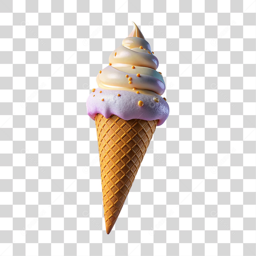 Casquinha de Sorvete PNG Transparente