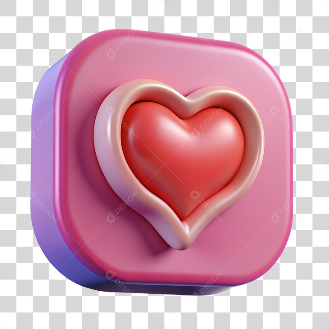 Ícone de Coração PNG Transparente