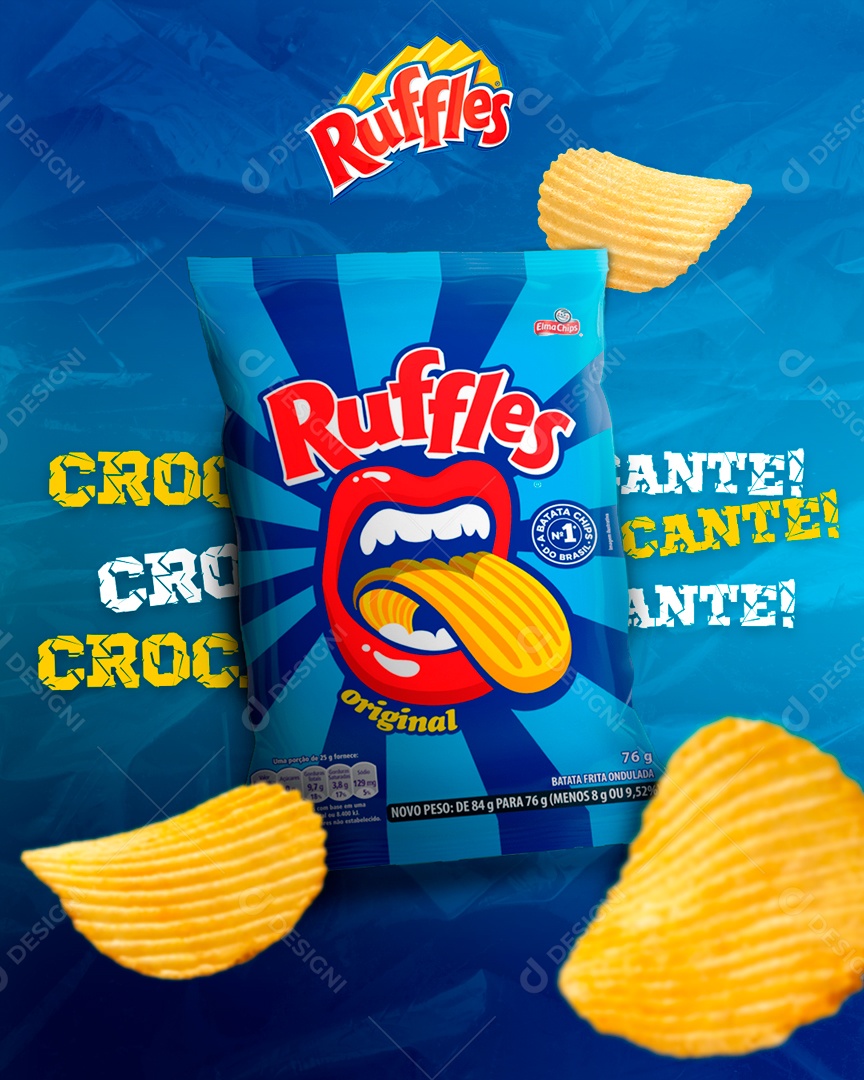 Ruffles Original Crocante Social Media PSD Editável