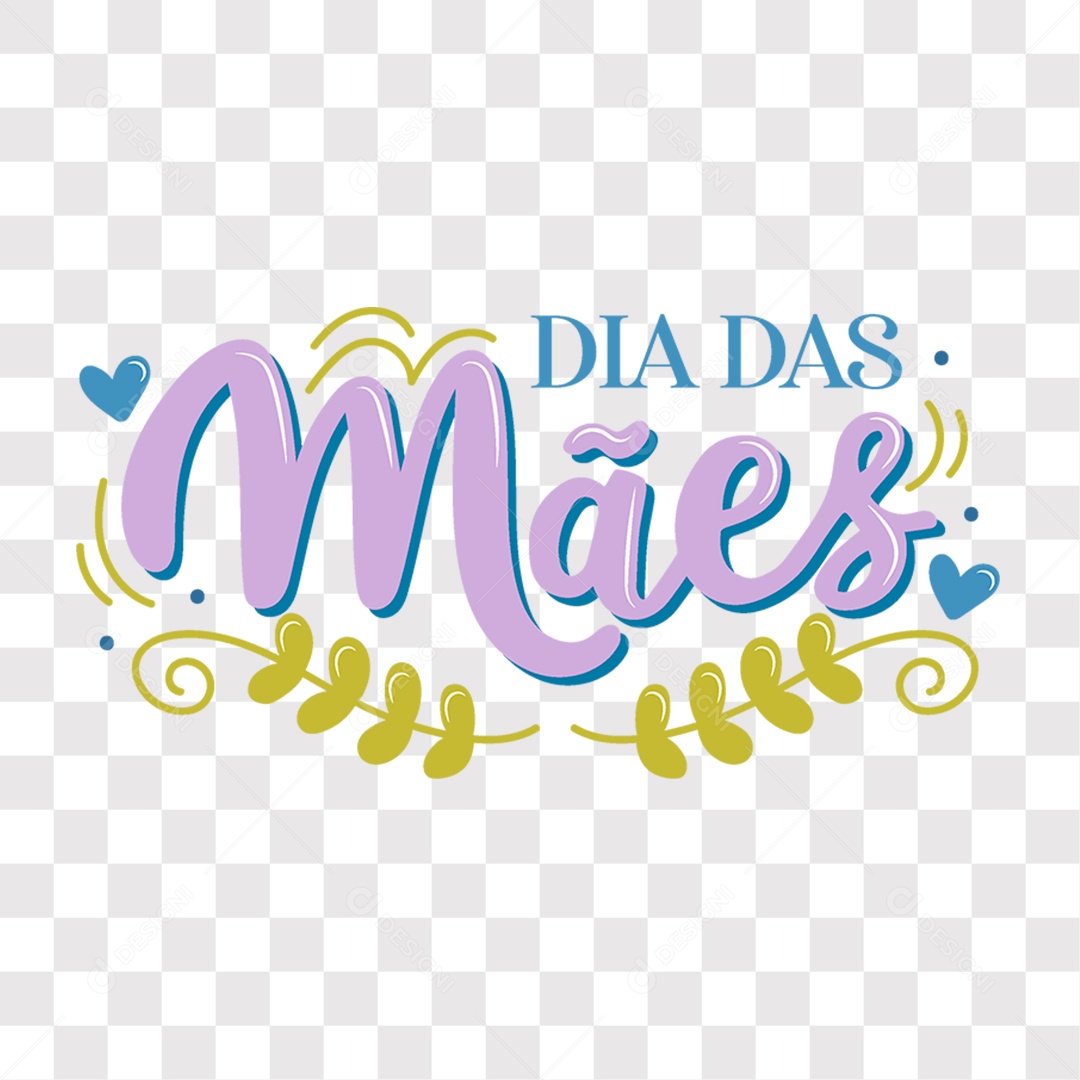 Lettering Dia das Mães EPS + PNG