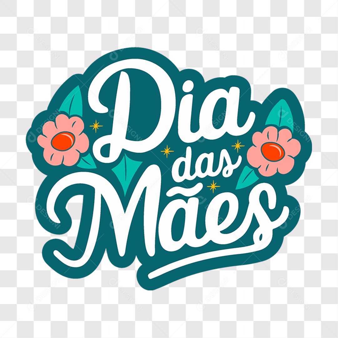 Lettering Dia das Mães EPS + PNG
