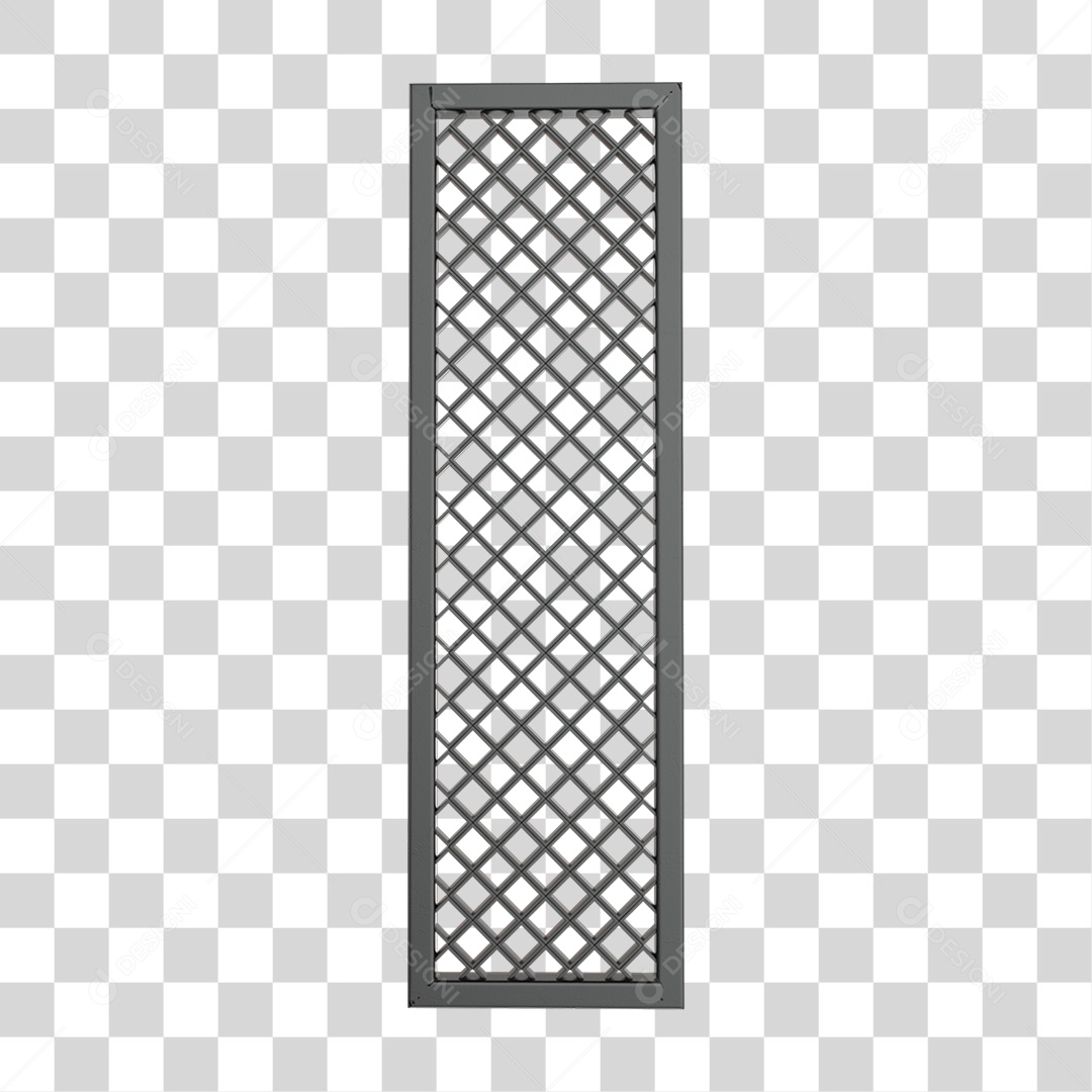 Elemento 3D Placa de Metal Grades PNG Transparente