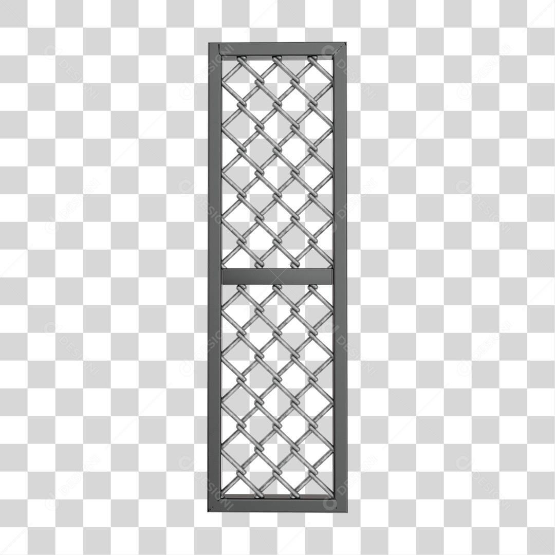 Elemento 3D Placa de Metal Grades PNG Transparente