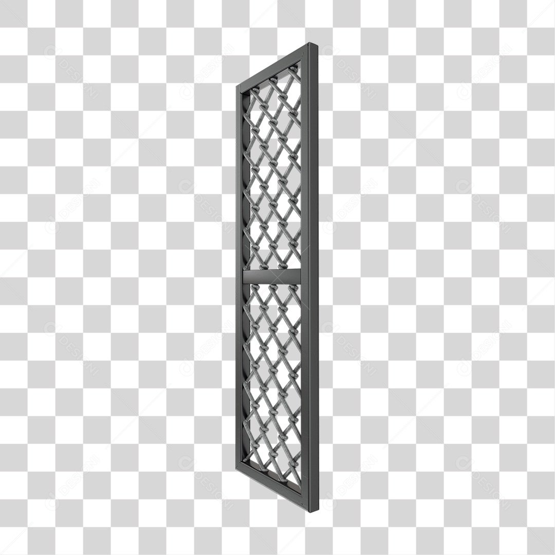 Elemento 3D Placa de Metal Grades PNG Transparente