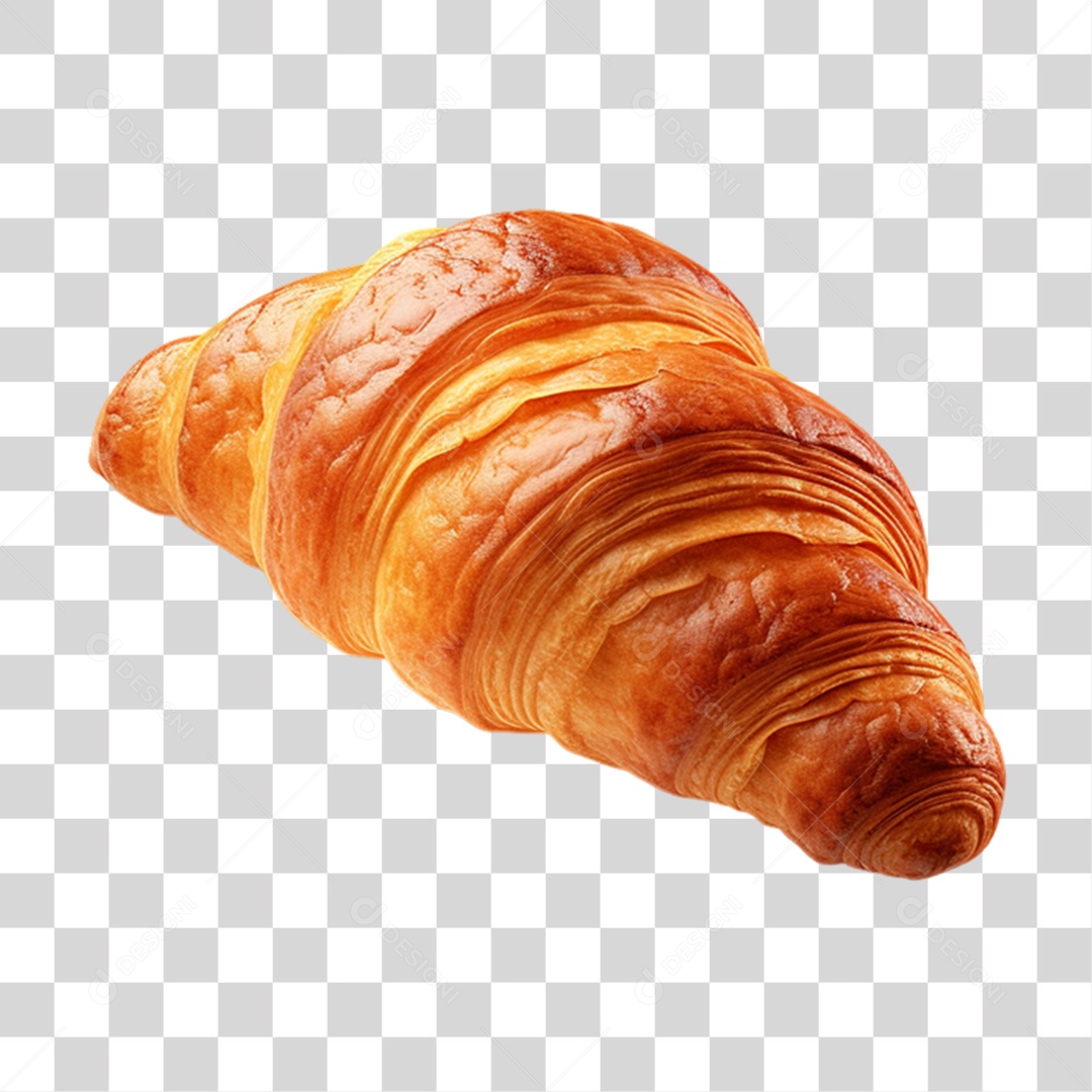 Croissant Assado PNG Transparente