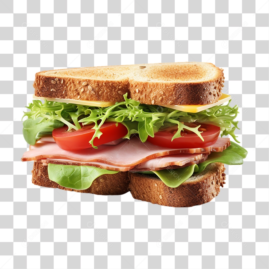 Sanduiche Delicioso PNG Transparente
