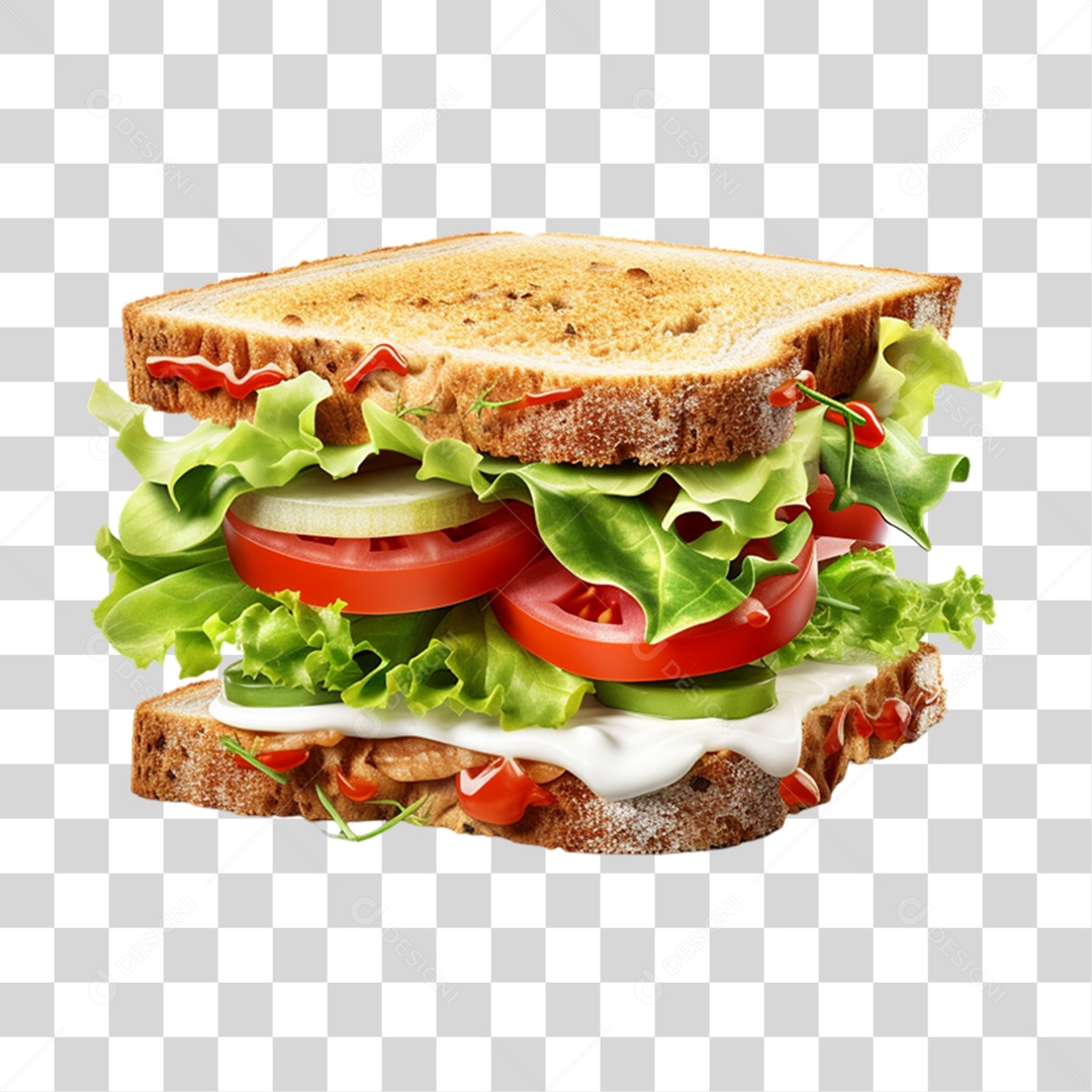 Sanduiche Delicioso PNG Transparente