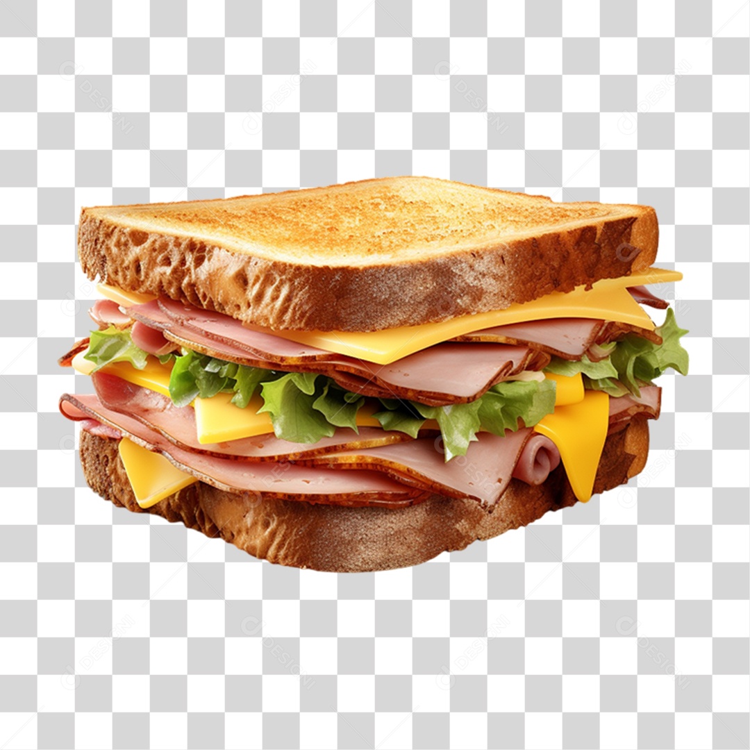 Sanduiche Delicioso PNG Transparente